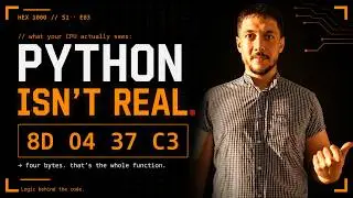 Python Isn't Real — How Your CPU Actually Runs Your Code