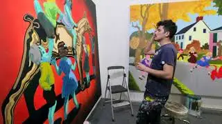 Victor Castillo Studio Visit for 2017 Solo Show
