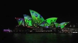 Vivid 2018 Sydney Opera House full light show