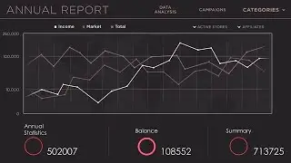 Annual Data Report Stock Motion Graphics
