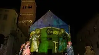 Natale ad Assisi, il video emozionale videomapping e presepi