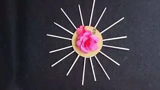 Easy paper flower wall Hanging idea #Craft idea #Beautiful Craft#