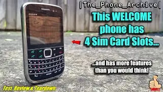 Этот телефон WELCOME имеет 4 слота для SIM-карт, 2 слота для карт MicroSD, ужасные рингтоны и мно...