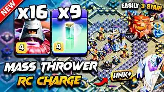 Th18 THROWER Attack With RC CHARGE Clash of Clans | TH18 Attack Strategy With THROWER (Town Hall 18)