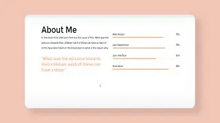 Animated Skill Bar Design Using HTML & CSS | CSS3 Animation