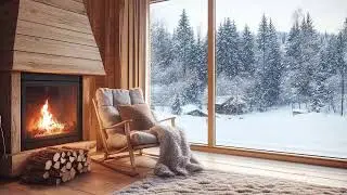 LIVE 🔥 Cozy Fireplace & Winter Forest Ambience | Crackling Fire Sounds for Relaxation