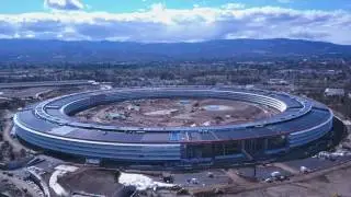 Apple Park by drone (HD)