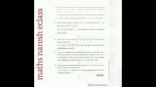 YV university analytical Solid Geometry July 2023 Question paper@maths naresh eclass