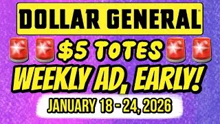 🔥$1 MARGARINE🔥$5 STORAGE TOTES!🔥WEEKLY AD, EARLY‼️JANUARY 18 - 24, 2026‼️#dollargeneral #pennylist 