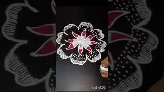 daily kolam design rangoli model 🌹 YouTube kolam #youfeed