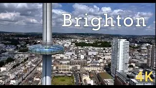 BRIGHTON in 4K Drone Aerial 🇬🇧 - Vibrant City in a Sunny Day!