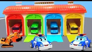 Car Garage Adventure | Tayo Bus, Police Car Rescue Mission | Dinky TV