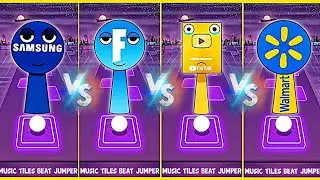 SPRUNKI OC SAMSUNG🆚FORTNITE🆚YOU TUBE PLAY BUTTON🆚 WALMART COFFIN DANCE SONG IN TILES hop
