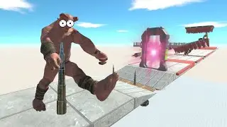 Avoid the Spikes Traps to Reach the Evolution Portal - Animal Revolt Battle Simulator