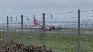 Jet2 Boeing 737-800 takeoff at Bristol