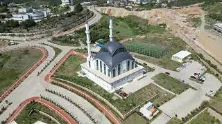 Drone View of a Grand Muslim Mosque | Peaceful Aerial Footage in 4K