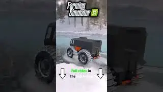 The Perfect Track Along the Snowy Riverbank #offroadoverland #snowrunner #simulationgame