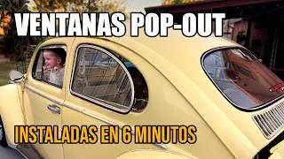VENTANAS ABATIBLES (POP-OUT) AL VOLKSWAGEN ESCARABAJO  MODIFICACIÓN RAPIDA FACIL Y BARATA