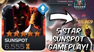 5 Star Sunspot Rank Up & Gameplay - God Tier Act 5 Beast - Marvel Contest of Champions