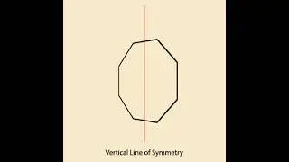 Vertical Line Symmetry: Octagon