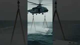 Sea Rescue: Helicopter Lifts Plane