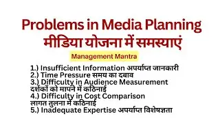 Problems of Media Planning in Advertising Management in Hindi