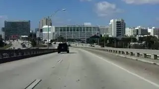 MacArthur Causeway (Interstate 395/FL 836/FL A1A) westbound