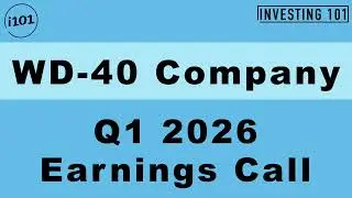WD-40 Company Q1 2026 Earnings Call