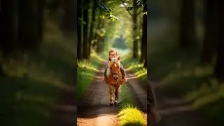 Chashme Wala Baccha Aur Uska Pony 🐎💙 | Cute Forest Ride&rdquo;