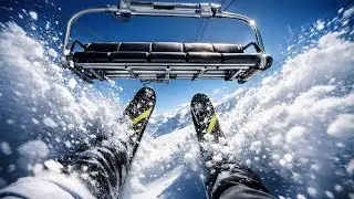 ARC 2000 POV HORS PISTE SOUS UN TÉLÉSIÈGE