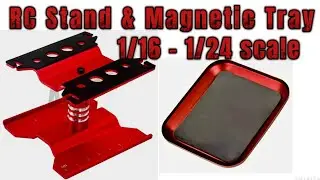 Unboxing Small scale RC Car stand and magnetic trays