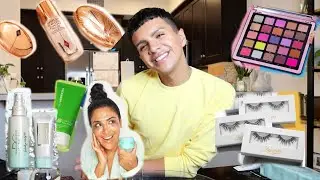 Late Night PR Unboxing (makeup, skincare and lots of talking) | Gabriel Zamora