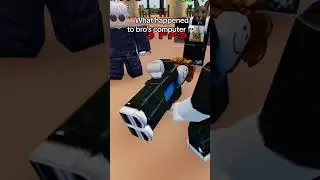 bros fps had him rolling☠️☠️#funny #youtubeshorts #roblox #fps