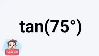 Find the value of tan(75&deg;).#maths #exam #trigonometry #trigonometryformula #learning @mathsmojo