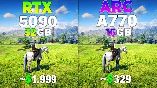 RTX 5090 vs ARC A770 - Test in 8 Games