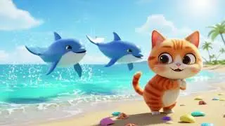 Kitty and the Dancing Dolphins 🐬😺 | Fun Ocean & Dance Song for Kids | Nursery Rhymes & Baby Songs