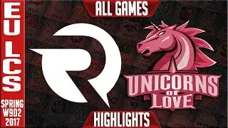 Origen vs Unicorns of Love All Games Highlights - EU LCS W9D2 Spring 2017 - OG vs UOL All Games