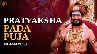 🔴KAILASA's Pratyaksha Pada Puja: Surrender to the Guru’s Divine Grace | 24 Jan 2026