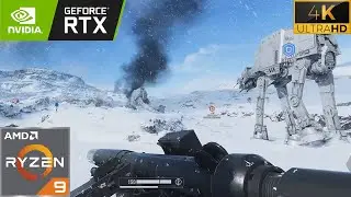 Star Wars Battlefront II: Hoth | 4K | 60FPS | Max Graphics | RTX 3090 |  Ryzen 9 5950X