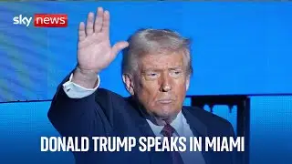 Donald Trump speaks at America Business Forum in Miami