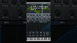 How to make a wobble bass #drumandbass #dnb #serum #shorts