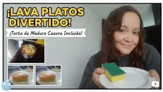 ACOMPA&Ntilde;AME A LavAR  los Platos y Hago Torta de Pl&aacute;tano 🍌   #LavarPlatos #ASMR #TortaDePlatano