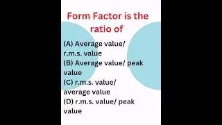 Form Factor is the ratio of 