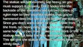 How to Make a Creepy Halloween Graveyard Statue Tutorial