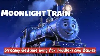 Moonlight Train 🌙 | Dreamy Bedtime Song for Toddlers and Babies. bedtime lullaby, kids sleep music