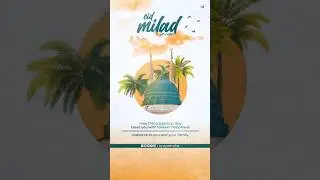 Eid Milad Un Nabi Poster Editing | Free Plp File #shorts