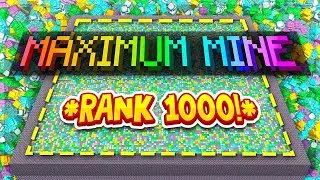 WE REACHED THE *MAXED* RANK 1000 MINE ON DAY ONE! | Minecraft Prison | EP #1
