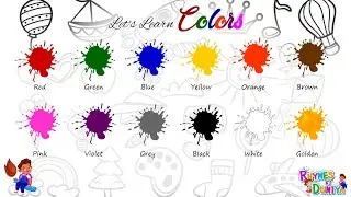 Fun & Easy: Learn Color Names for Kids with Fun Cartoons! Color Adventure! Learn Colors with Songs