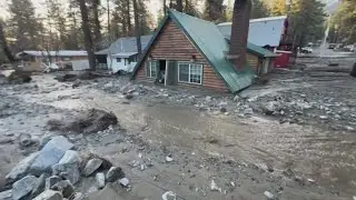 California's intense winter storms turned some roads into rivers of mud