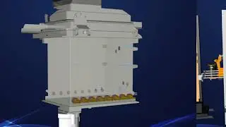 Ultrasonic powder supply center powder changing process